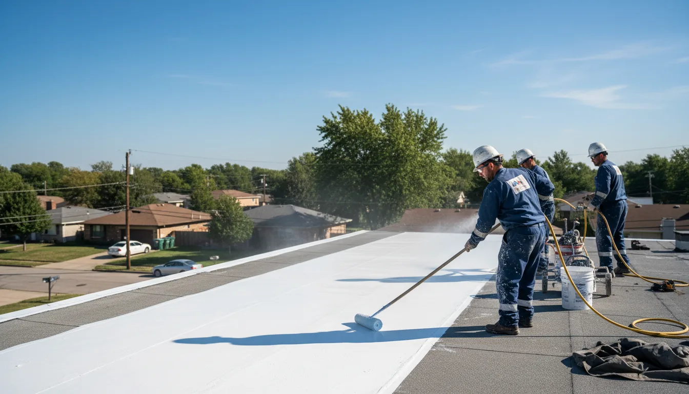 Commercial roof coating in Little Rock, AR near me